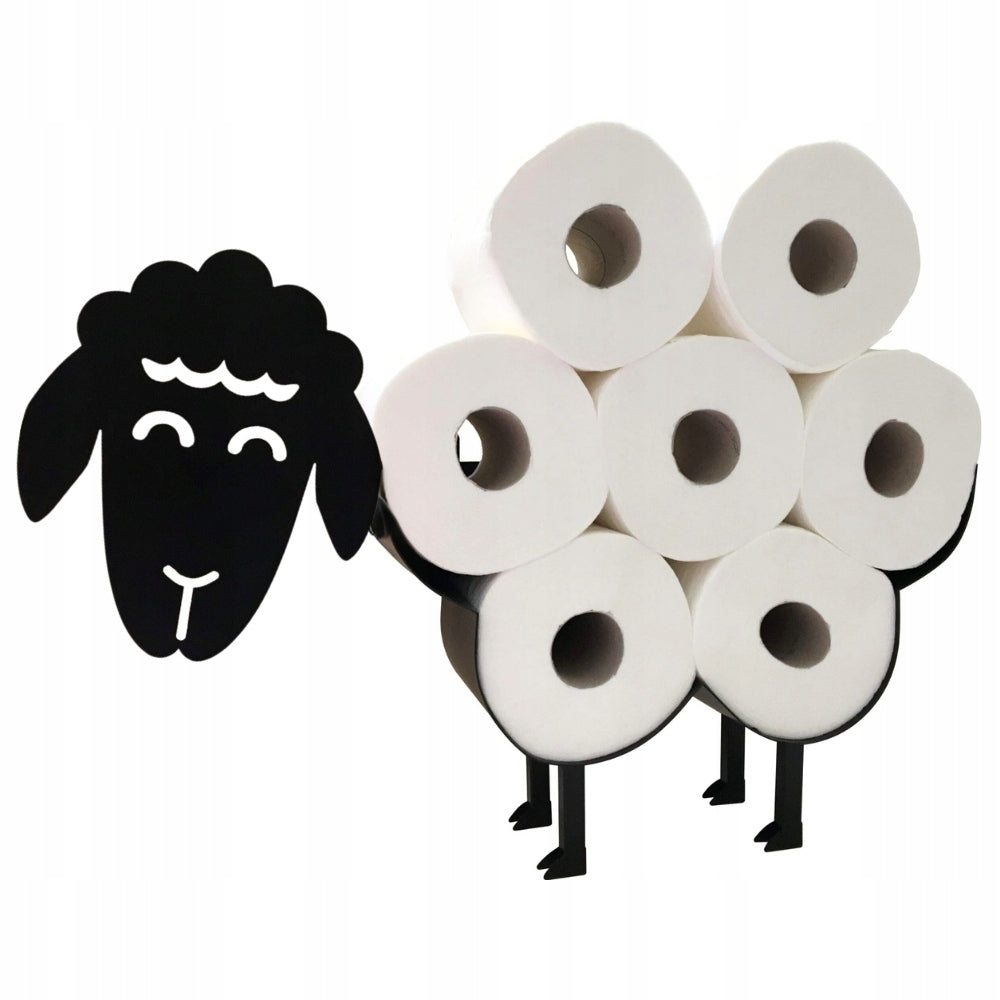 Holder rack hanger toilet paper shelf rolls sheep lamb bathroom Packaging status original