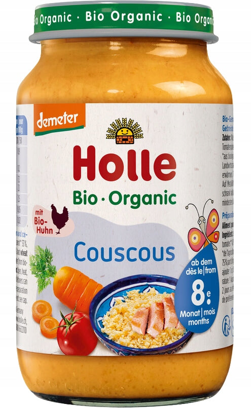 Holle LUNCH VEGETABLES WITH CHICKEN AND GROATS COUSCOUS FROM 8 MONTHS Demeter BIO