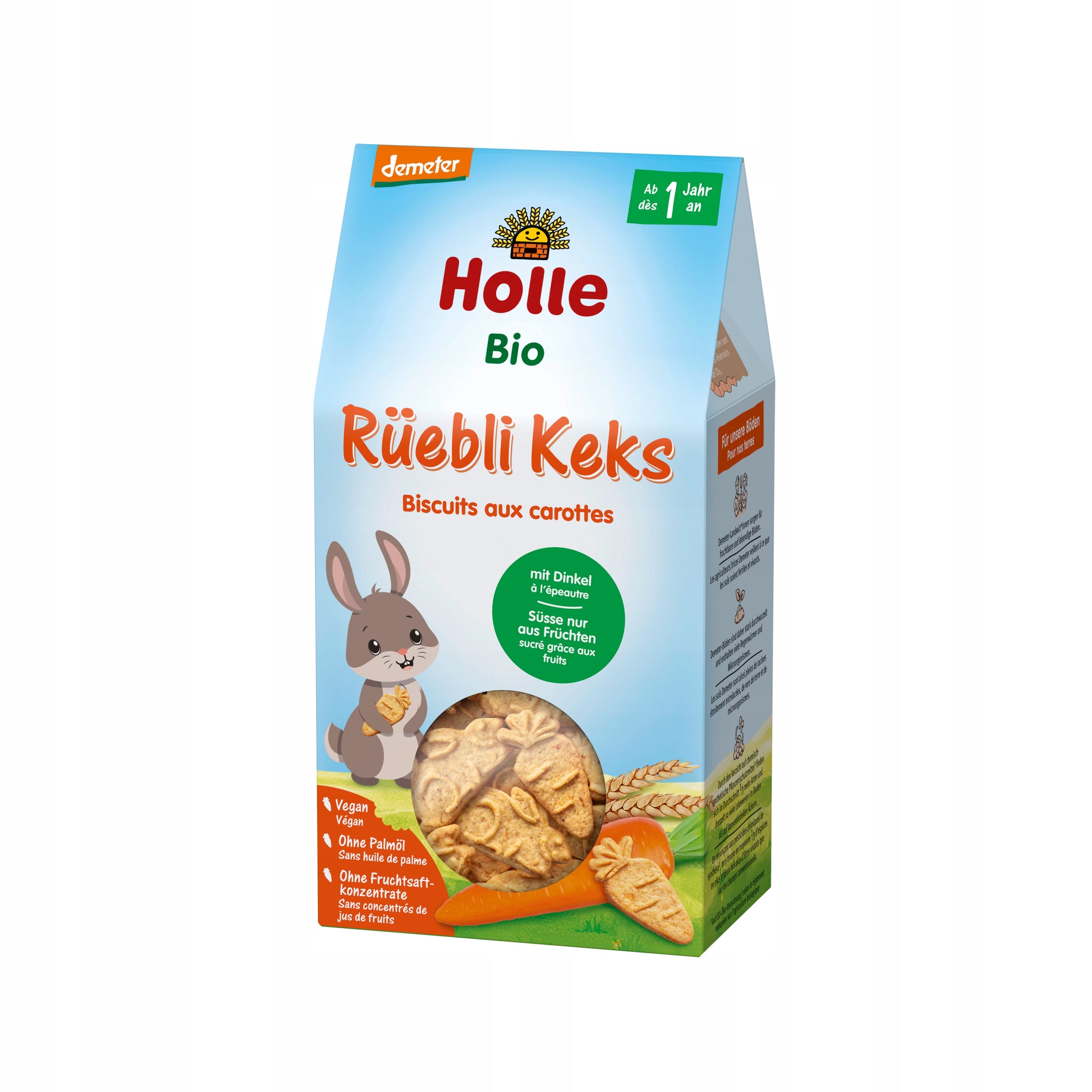 Holle carrot and spelt biscuit bio 125 g Manufacturer code 7640230493369
