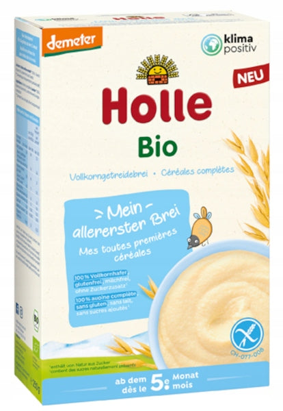 Holle oat porridge for children over 5. Packaging status original