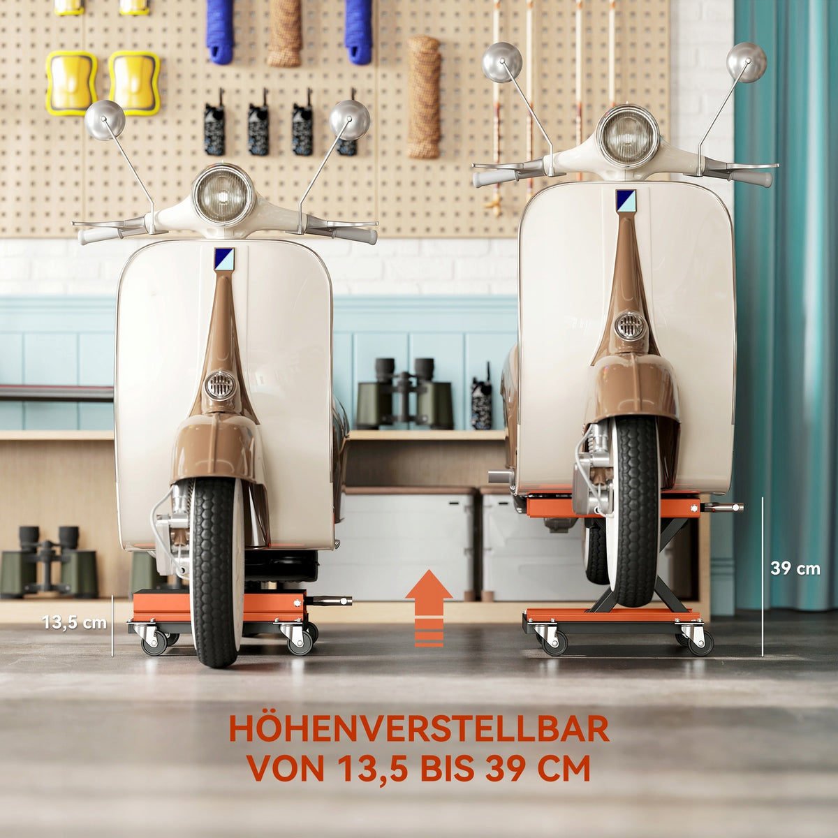 Homcom Motorcycle Lift, Load Capacity 500kg Adjustable Manufacturer code C30-051V00OG