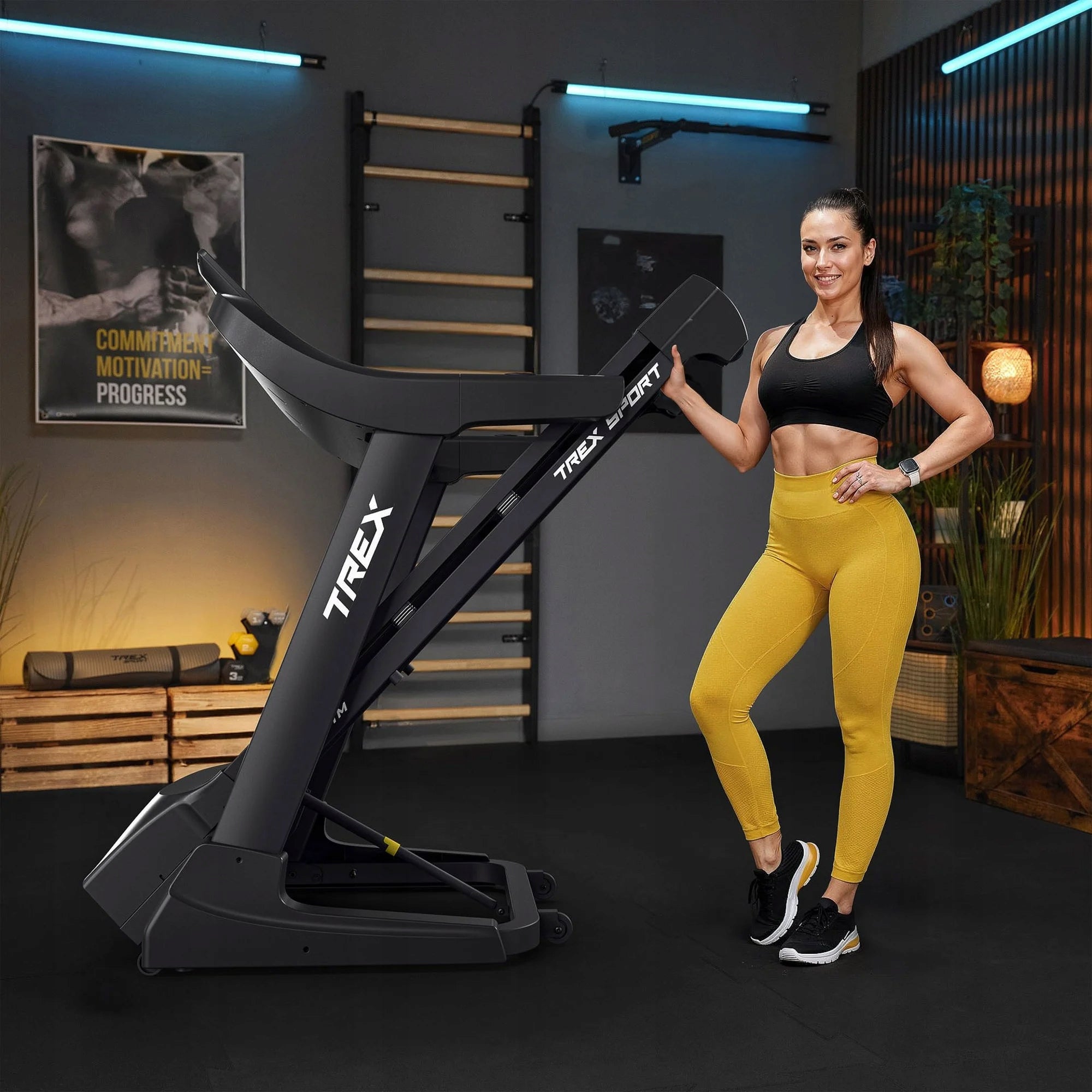 Home Electric Treadmill Adjustable Folding Angle 20 KM/H ROOK TREX SPORT Kind electric