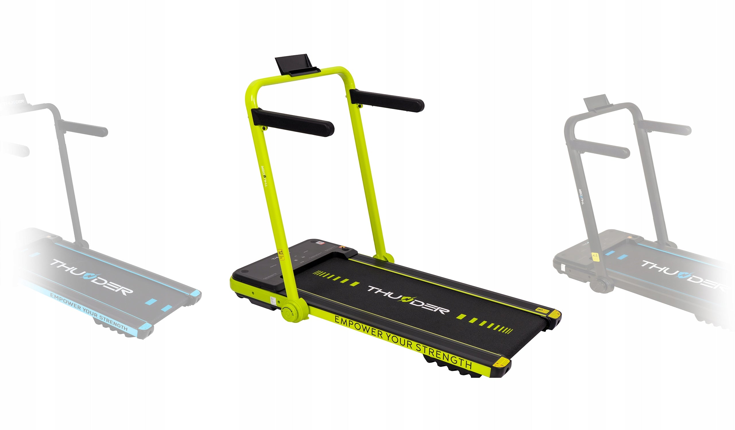 Home Electric Treadmill Folding 12 km/h Under Bed LCD Remote Control App Measurements training duration distance speed burned calories
