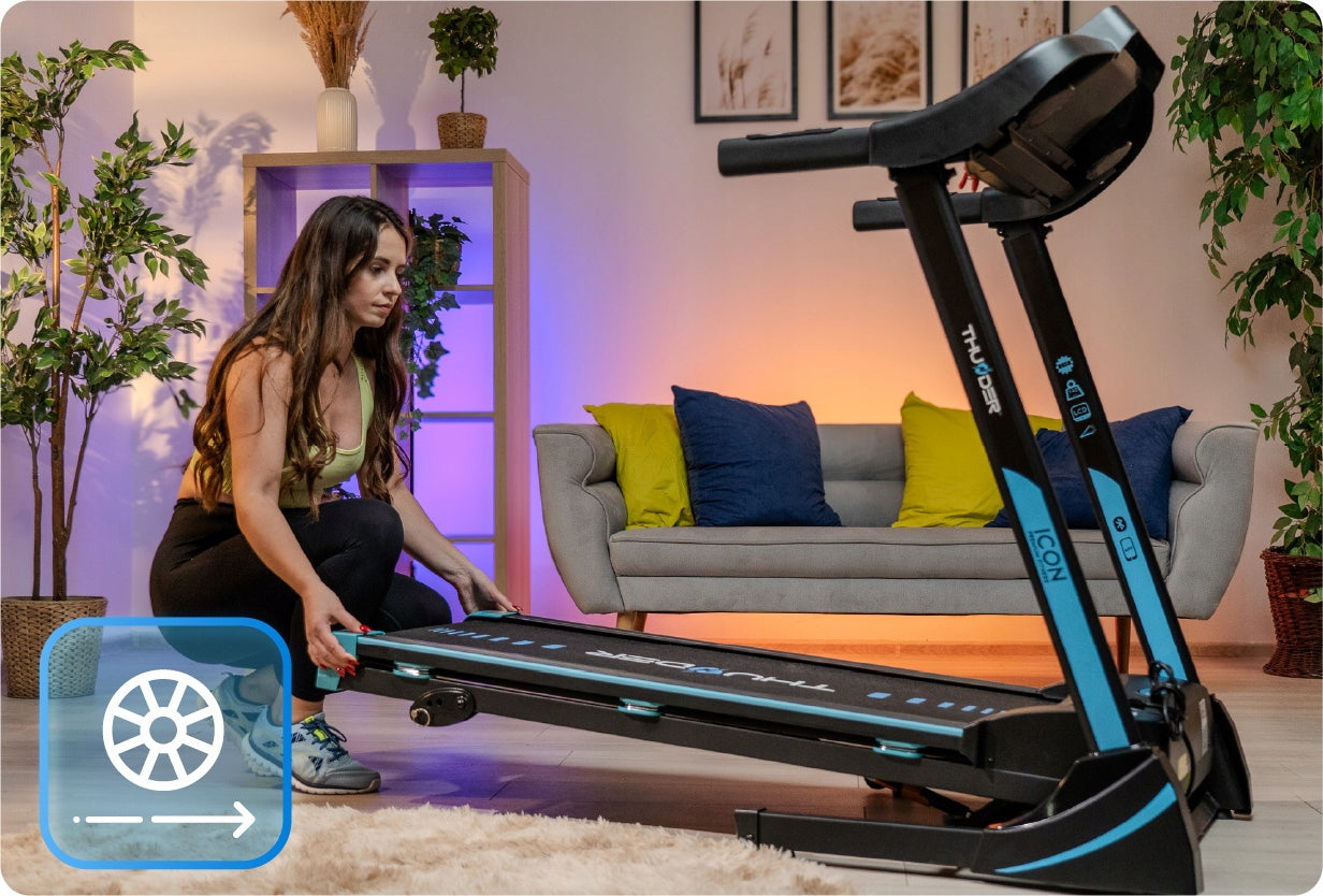 Home Electric Treadmill Folding Belt Slope + Shock Absorption THUNDER Brand Thunder