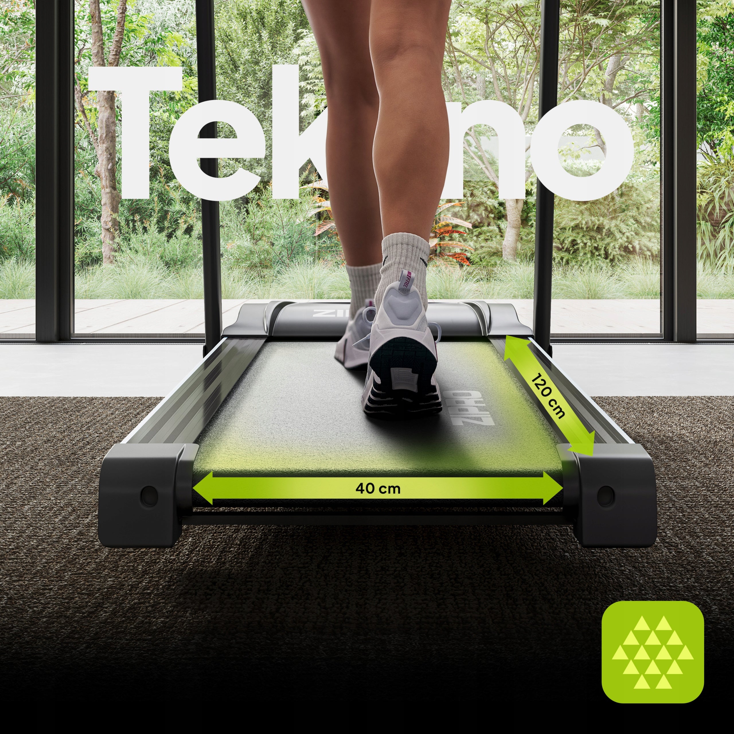Home Electric Treadmill Folding Belt Slope + Shock Absorption - Zipro Kind electric