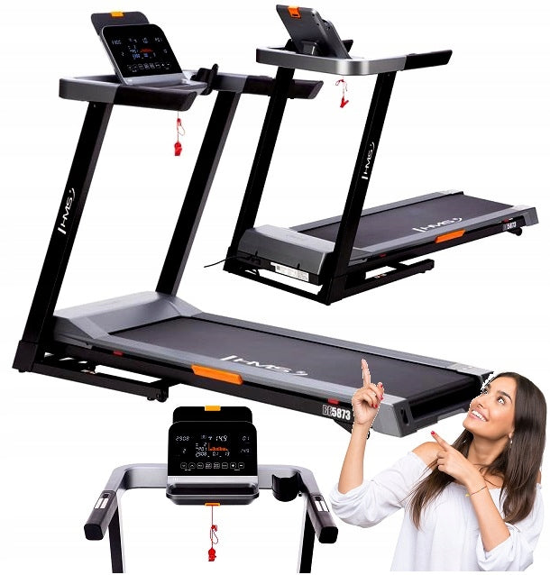 Home Electric Treadmill Folding HMS up to 16km/h Training Shock Absorption Brand HMS