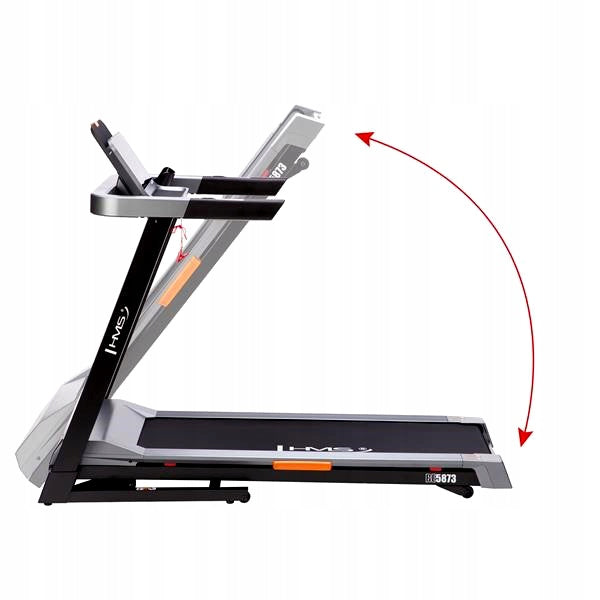 Home Electric Treadmill Folding HMS up to 16km/h Training Shock Absorption Measurements training duration speed pulse fat