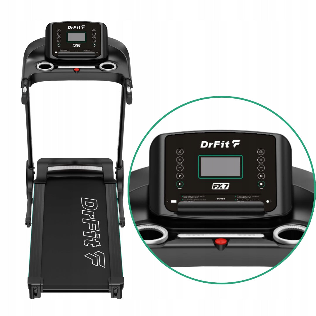 Home Electric Treadmill Folding Slope Adjustment 15km/h DrFit FX7 Manufacturer code BIEŻNIA ELEKTRYCZNA BIEŻNIA DOMOWA DO CARDIO