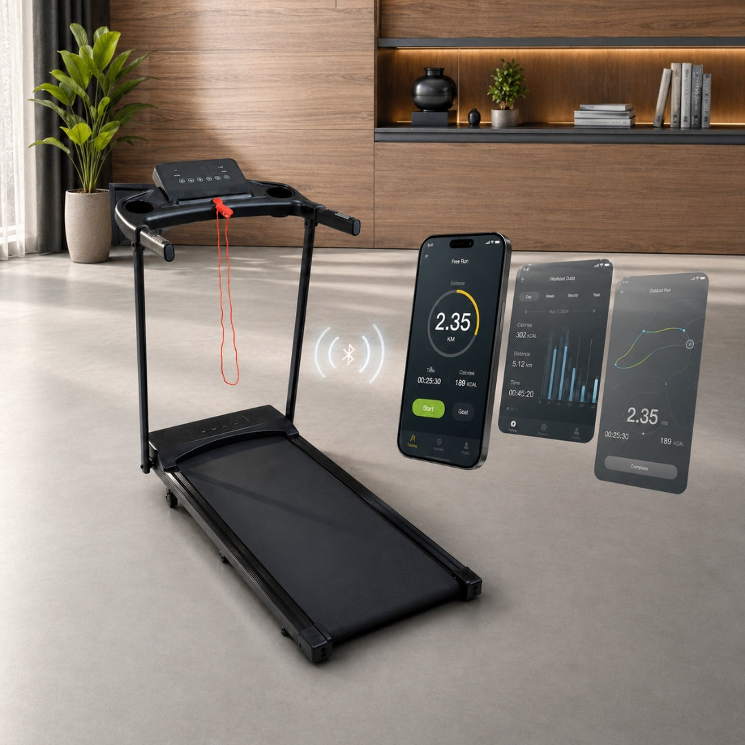 Home Electric Treadmill Folding Under Bed 1-12km/h BT Heart Rate FitShow Brand Sevico