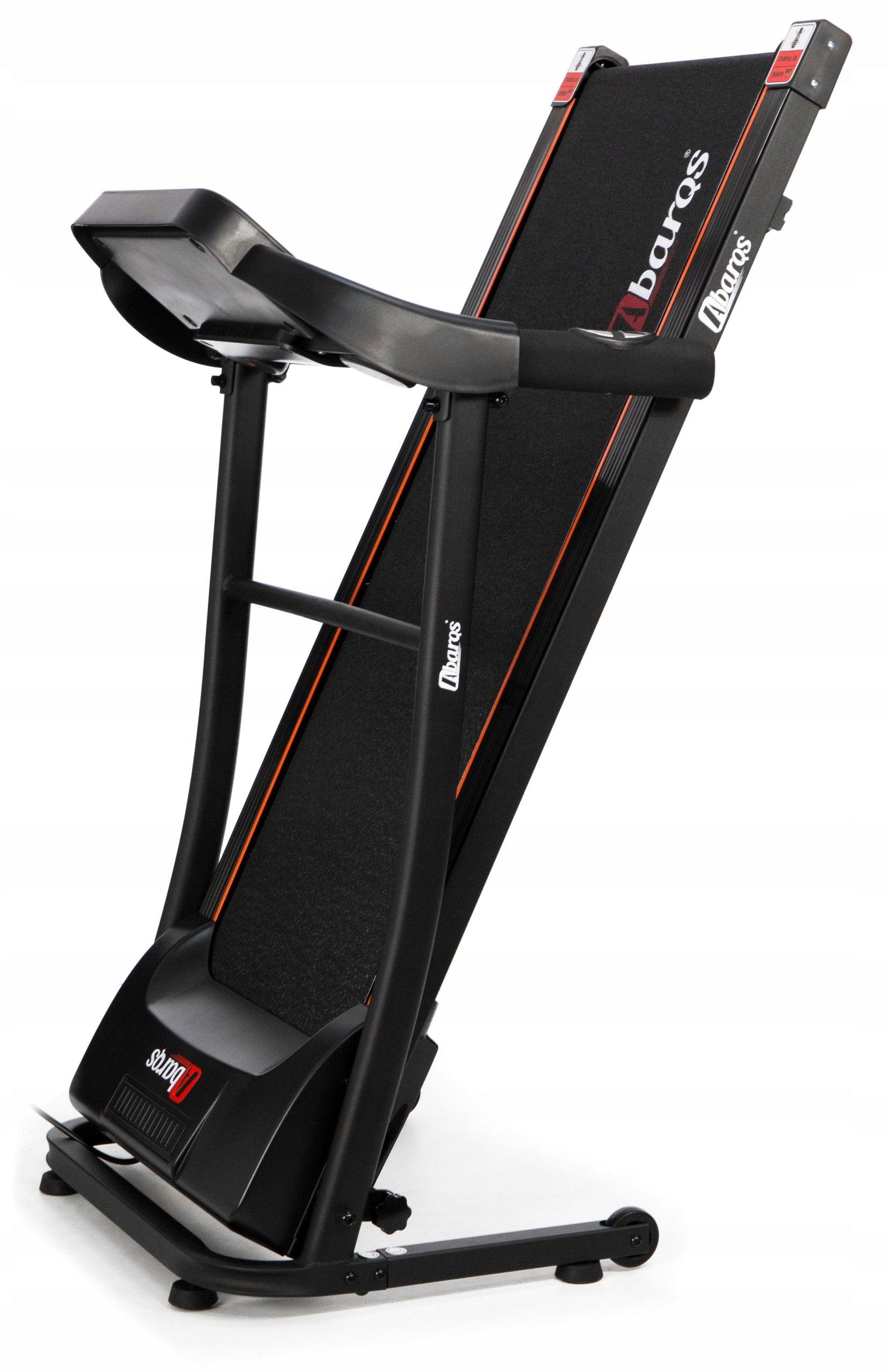 Home Electric Treadmill Training 110kg 12km/h reg. angle AbarQs Measurements training duration distance speed pulse burned calories