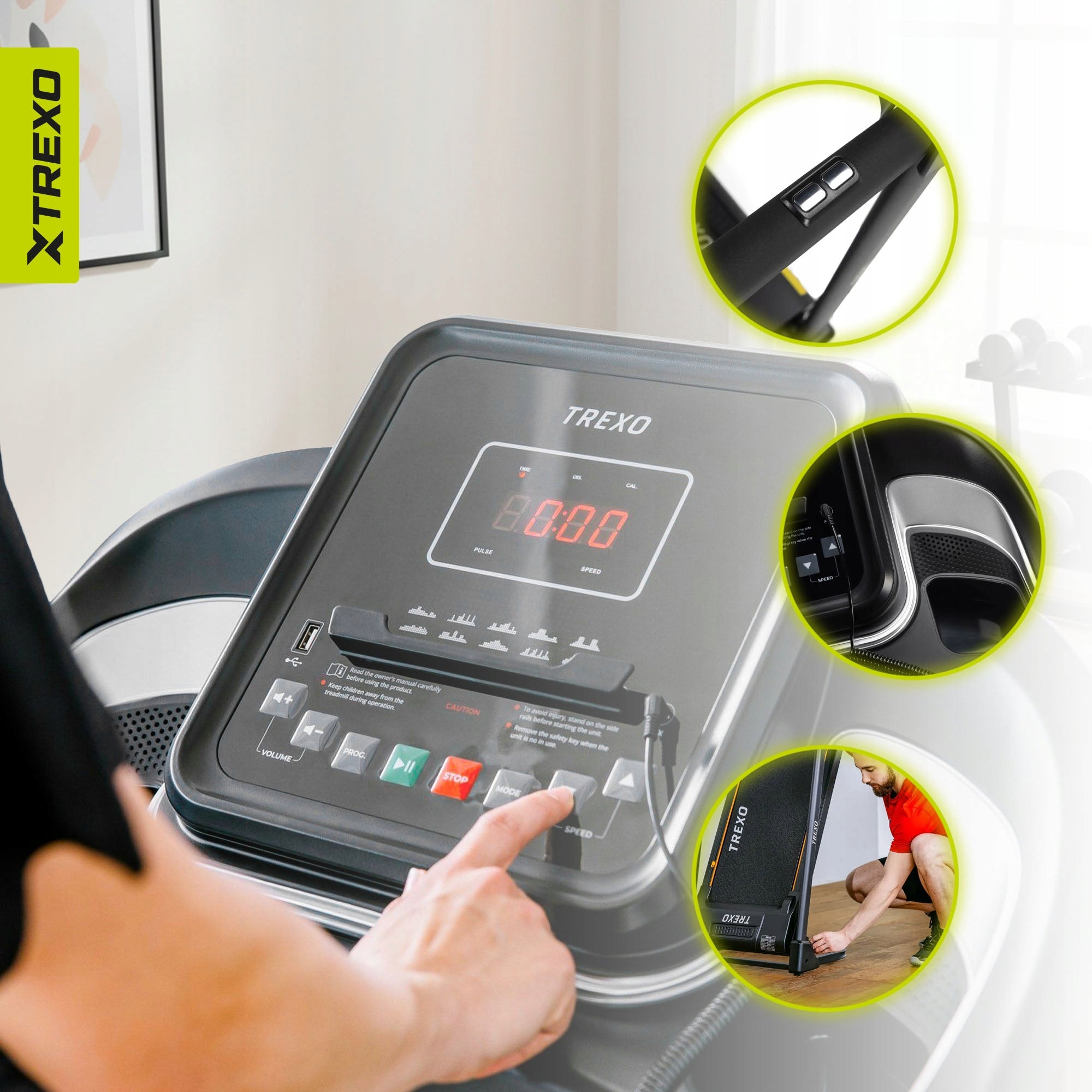 Home Electric Treadmill XTREXO X100 Folding Tilt Adjustment 10 km Model other