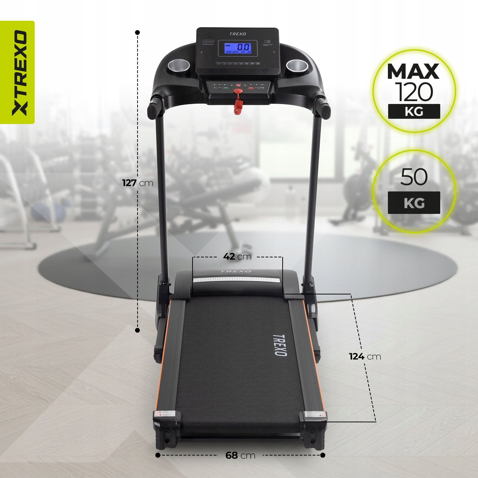 Home Electric Treadmill XTREXO X200 Folding Tilt Adjustment 14,8km Manufacturer code X200