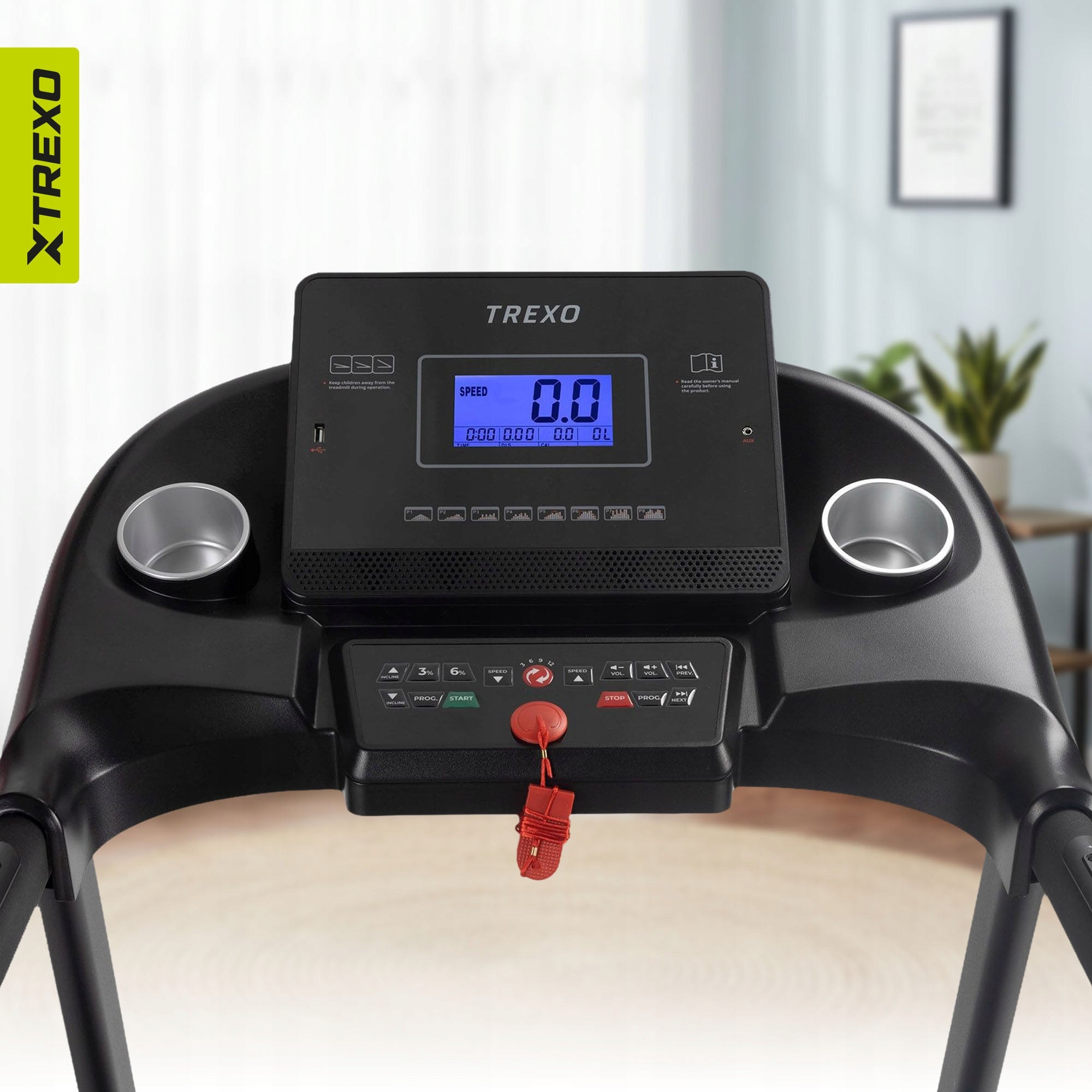 Home Electric Treadmill XTREXO X200 Folding Tilt Adjustment 14,8km Maximum user weight 120 kg