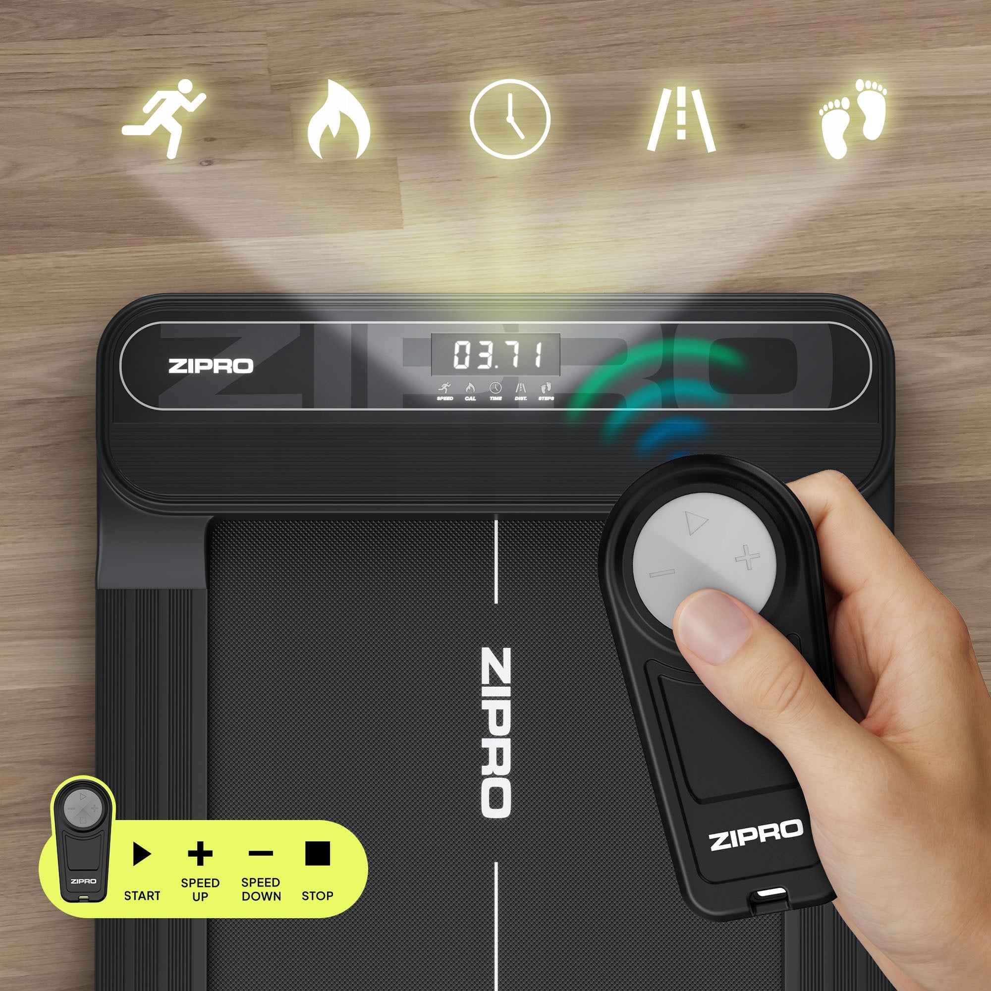 Home Electric Treadmill for Walking Under Desk Bed Zipro Catwalk Brand Zipro