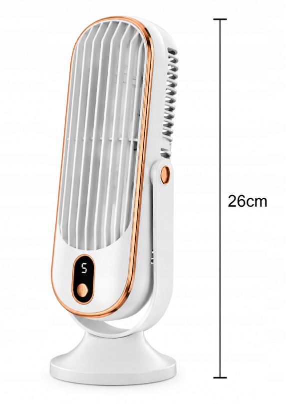 Home Fan Powerful Quiet 5 Levels Vent Adjustable USB Premium . Model Wentylator biurkowy z 5 prędkościami