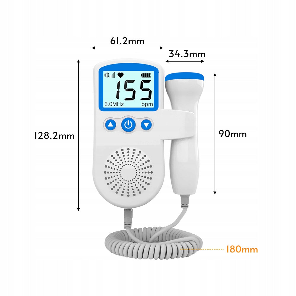 Home Fetal Heart Rate Monitor Fetal Heart Rate Stethoscope for Pregnant Women Batteries included no