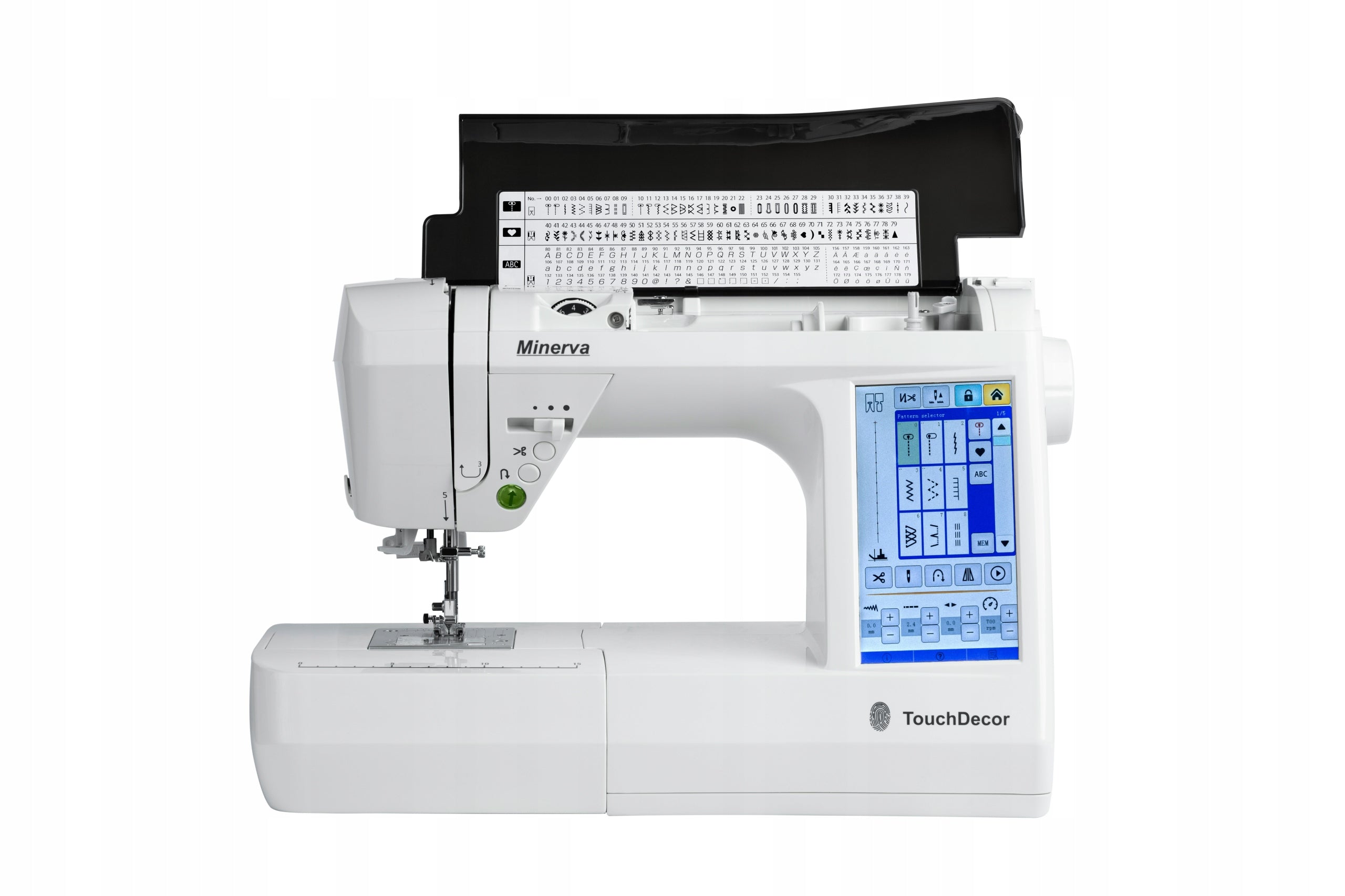 Home Sewing Machine Computer Touch LCD Screen Minerva TouchDecor Manufacturer code MINERVA TouchDecor