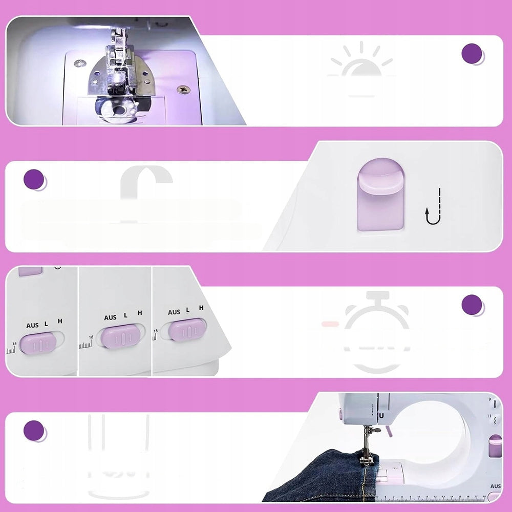 Home Sewing Machine Mechanical Easy Mini 12 STITCHES ACCESSORIES EAN (GTIN) 6900481458243
