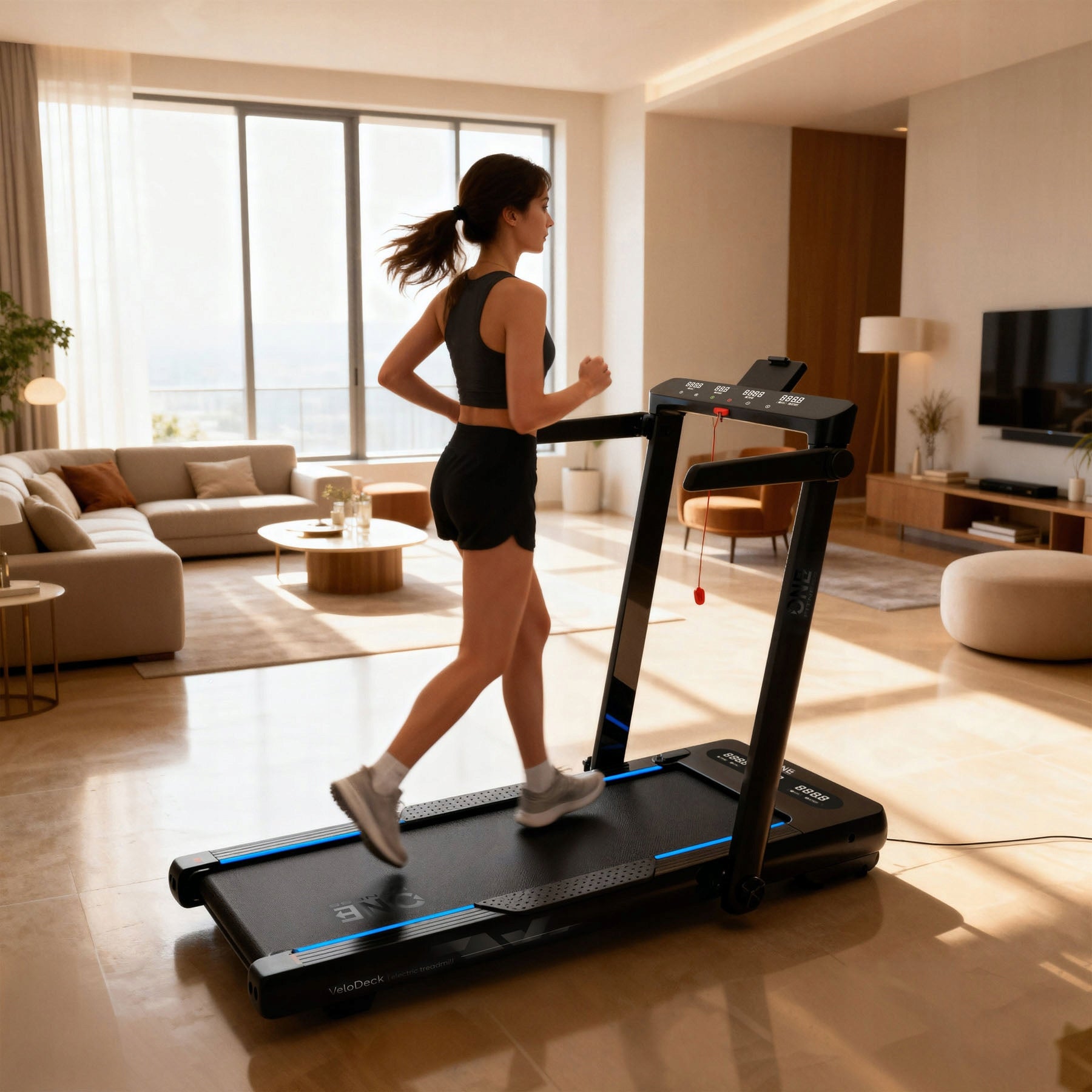 Home Treadmill 14km/h Electric One Fitness BE9242 Foldable Shock Absorption Kind electric