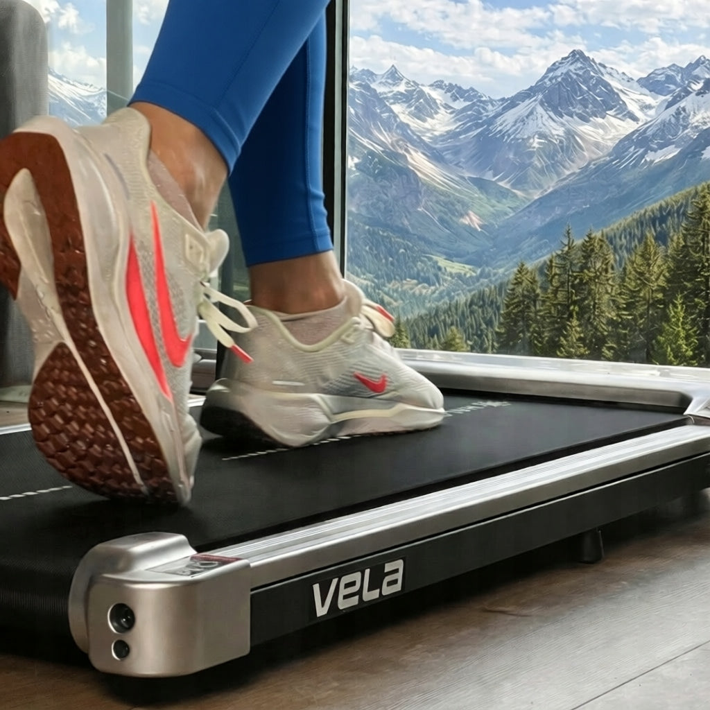 Home Treadmill Electric Folding LARGE DISPLAY Apka 100Kg 10Km/h VELA Brand Halofit