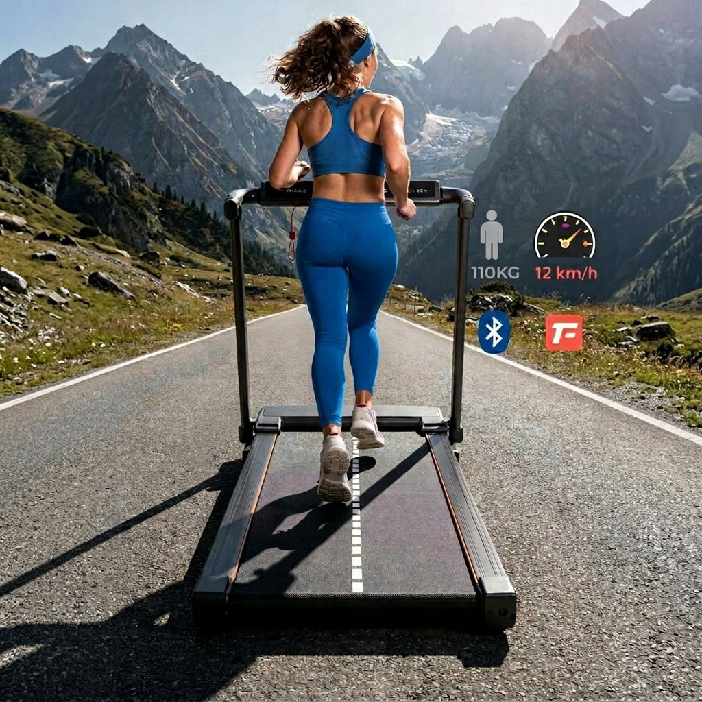 Home Treadmill Electric Folding Pulse Sensors 12Km/h Angle Adjustment Packaging status original