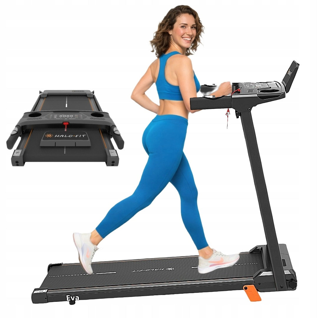 Home Treadmill Electric Folding Pulse Sensors 12Km/h Angle Adjustment