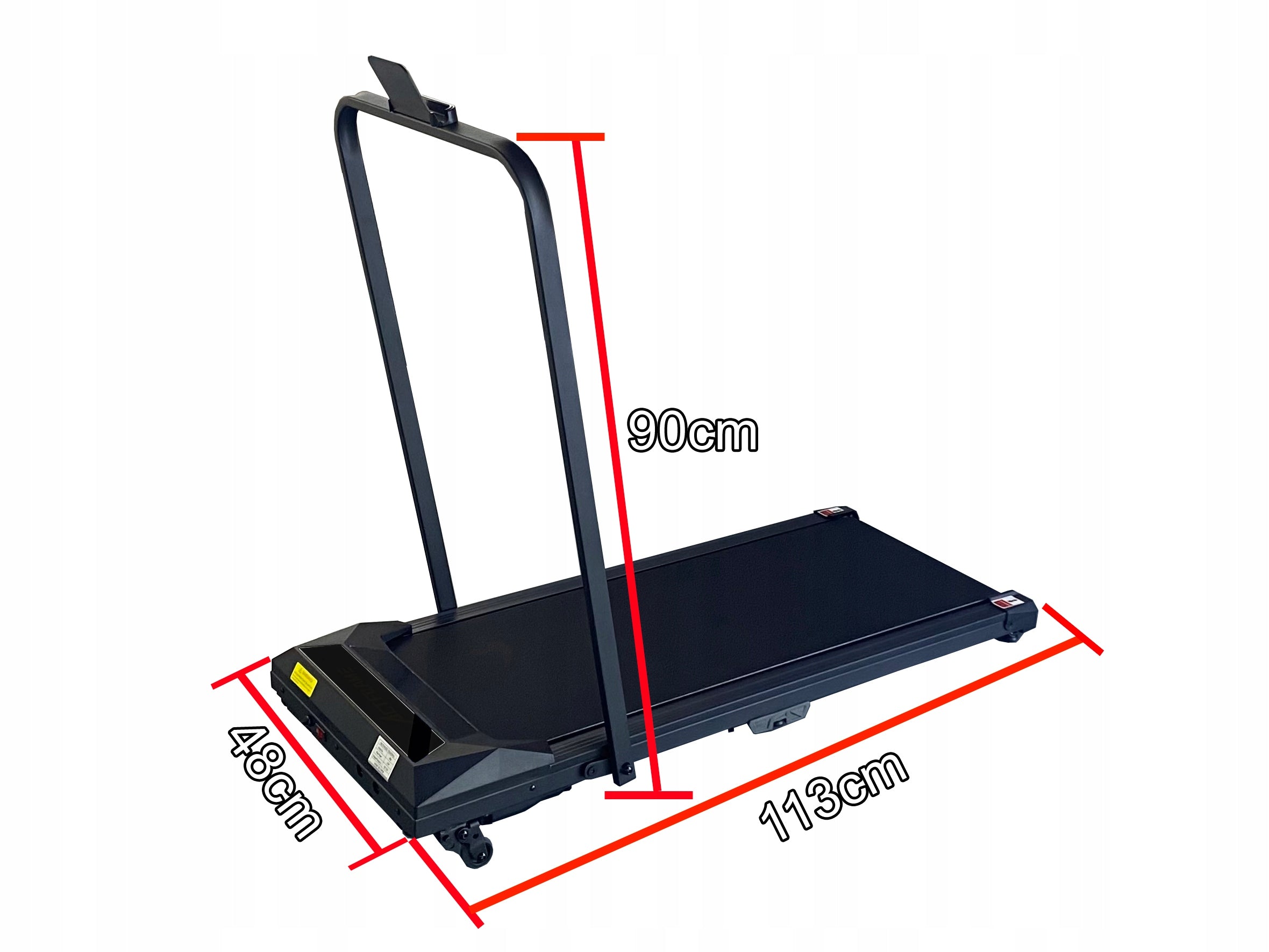 Home Treadmill Electric Training Under Bed 1.5KM 12km/h Angle Adjustment Measurements training duration distance speed burned calories