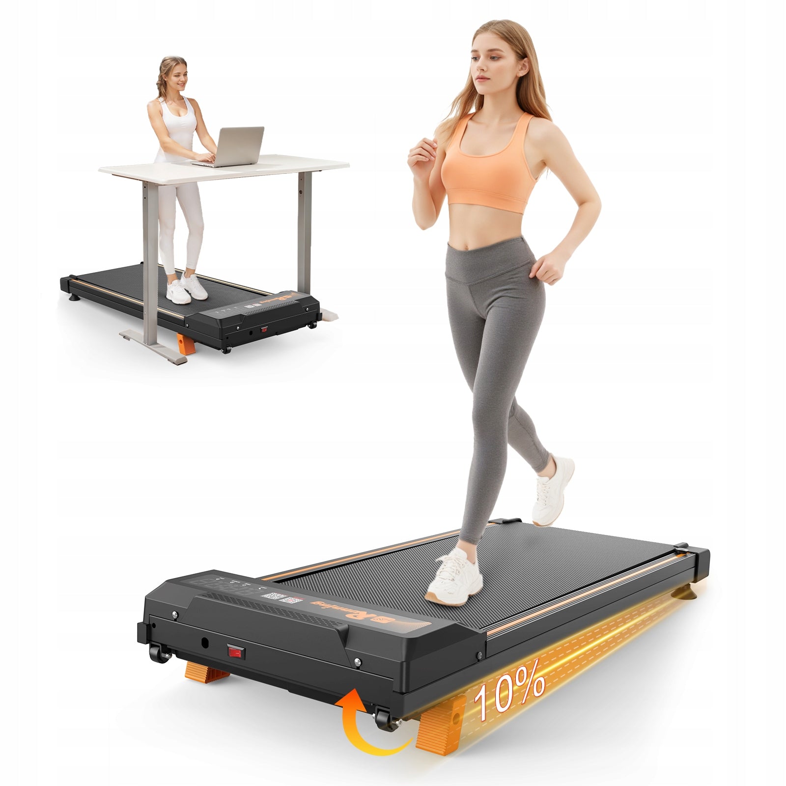 Home Walking Mat Electric Treadmill – Mini Compact Treadmill W726P312771 Packaging status original