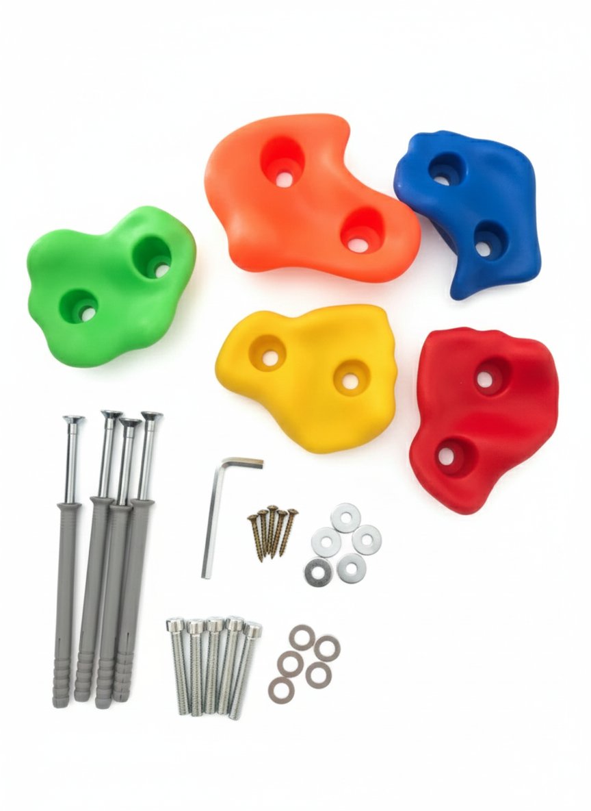 = Home climbing wall for children 120x60 + climbing stones = Packaging status original
