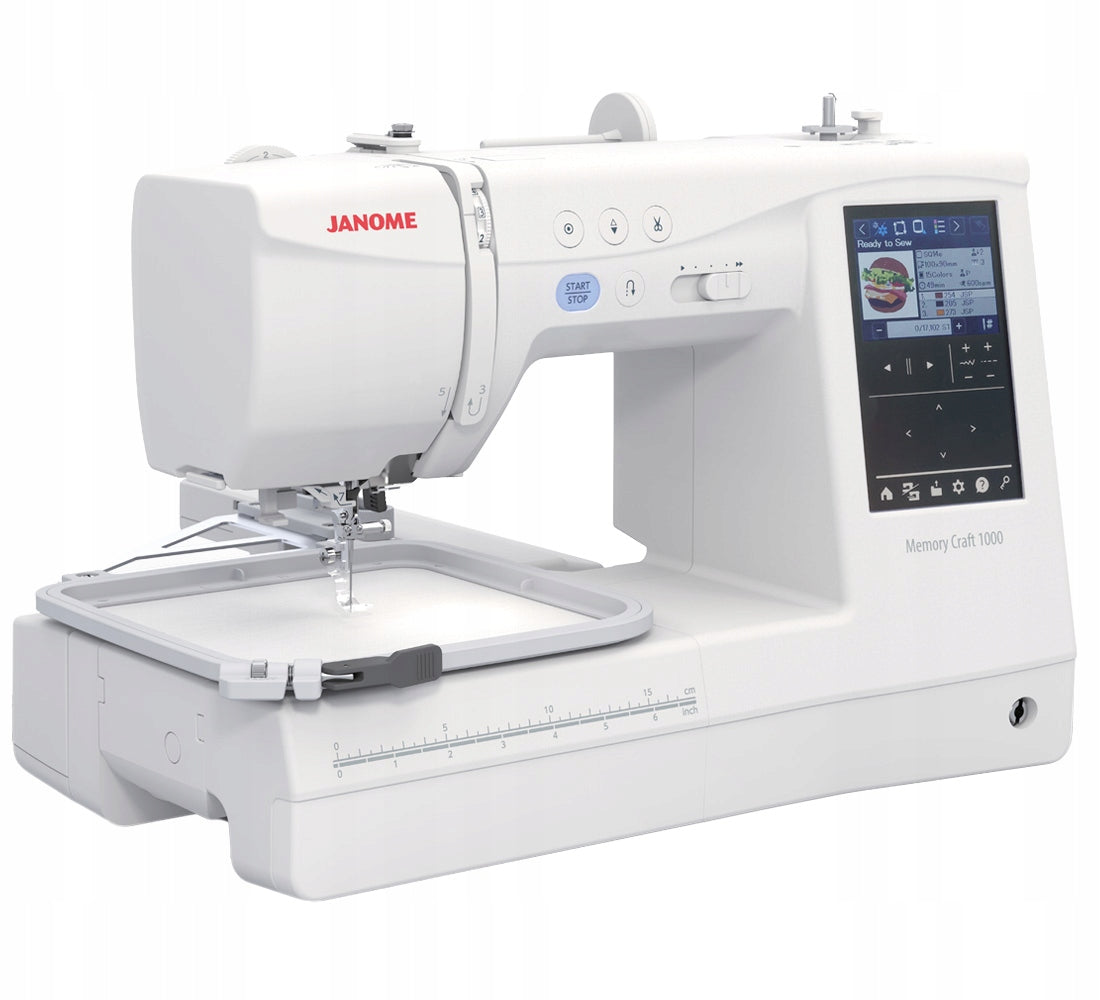 Home computer embroidery machine JANOME MC1000 + FREEBIES Brand Janome