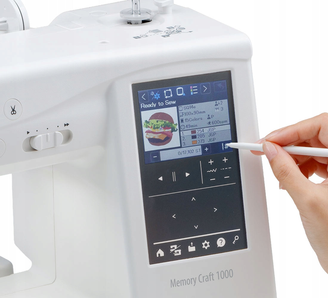 Home computer embroidery machine JANOME MC1000 + FREEBIES Model MC1000