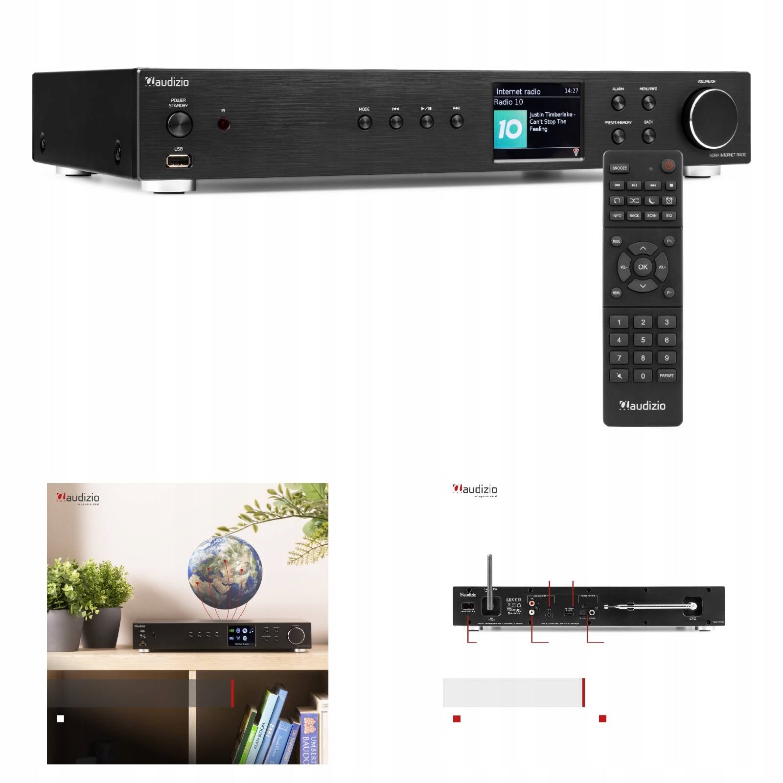 Home radio WiFi DAB+ FM BT USB optical