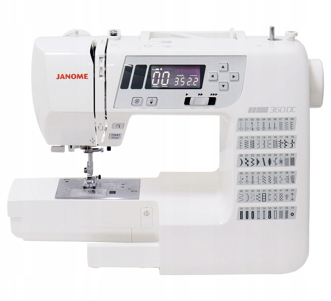 Home sewing machine Janome 360DC Dominant color white