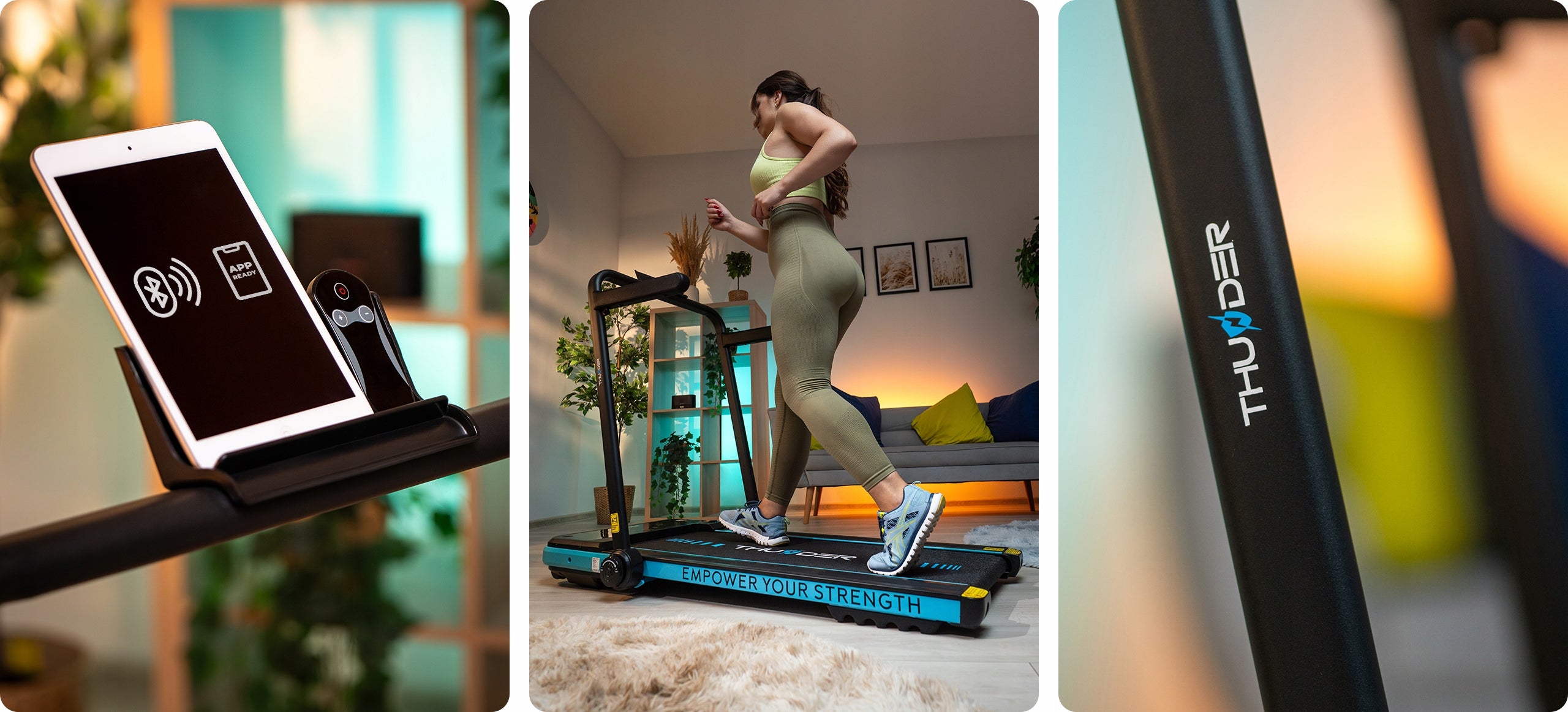 Home treadmill electric folding 12km/h under desk remote control application 130kg Kind electric