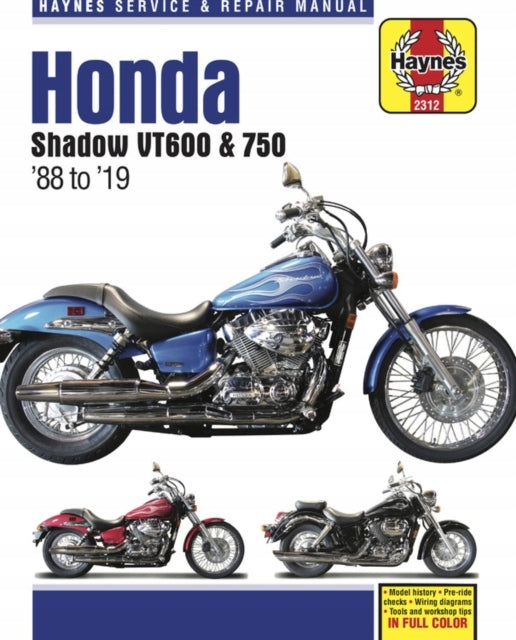 HM Honda Shadow VT600 & 750 1988-2019: - Model History - Pre-Ride Checks - Wiring Diagrams - Tools and Workshop Tips