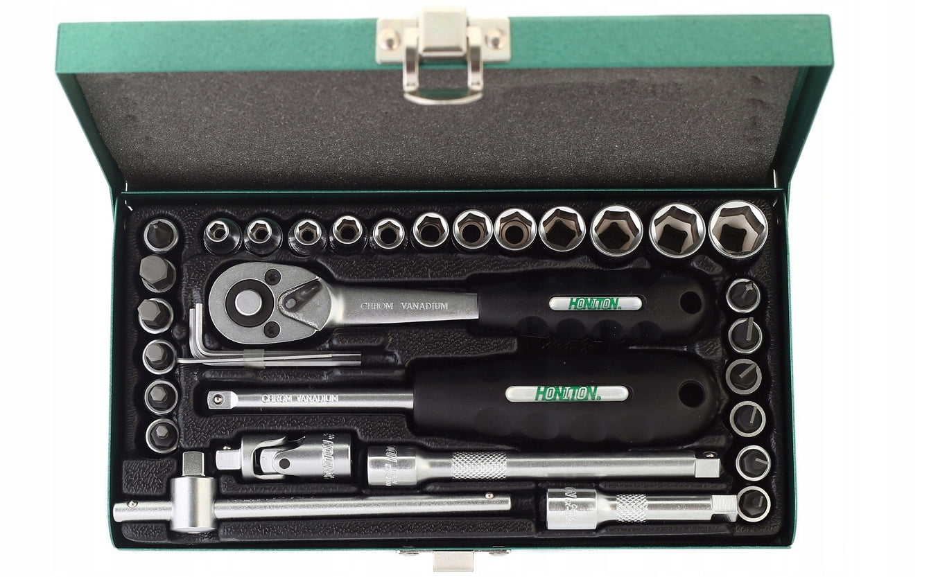 Honiton socket set 33 el 1/4" 4-13 mm