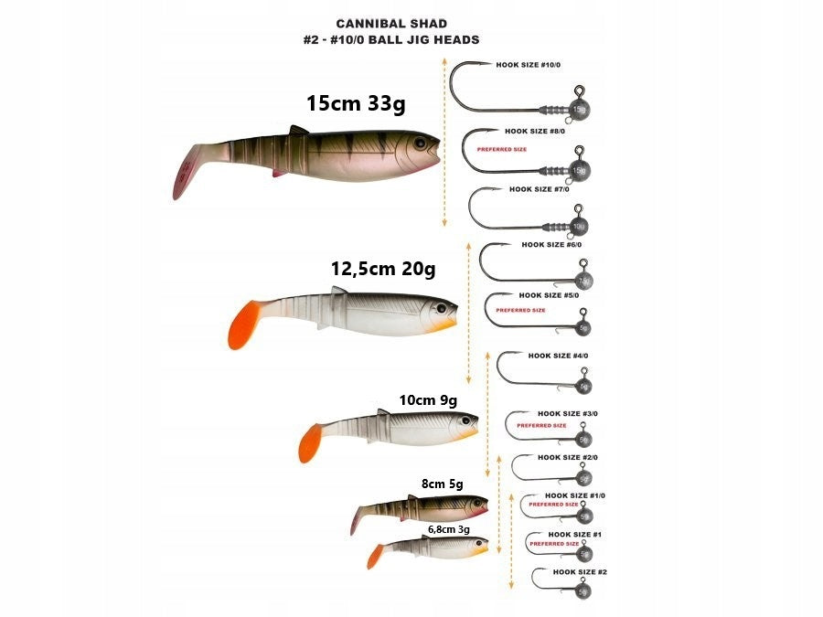 Hoof Cannibal Savage Gear 15 cm color PIKE for pike For zanders pikes