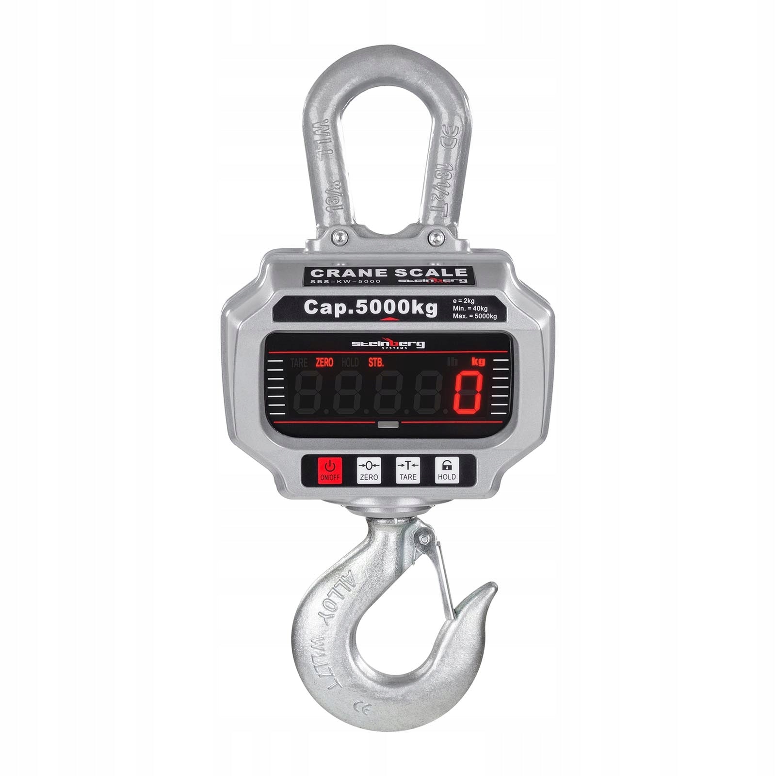 Hook scale remote controlled lifting capacity 5 TON LED with remote control for crane Manufacturer code 4905834421693