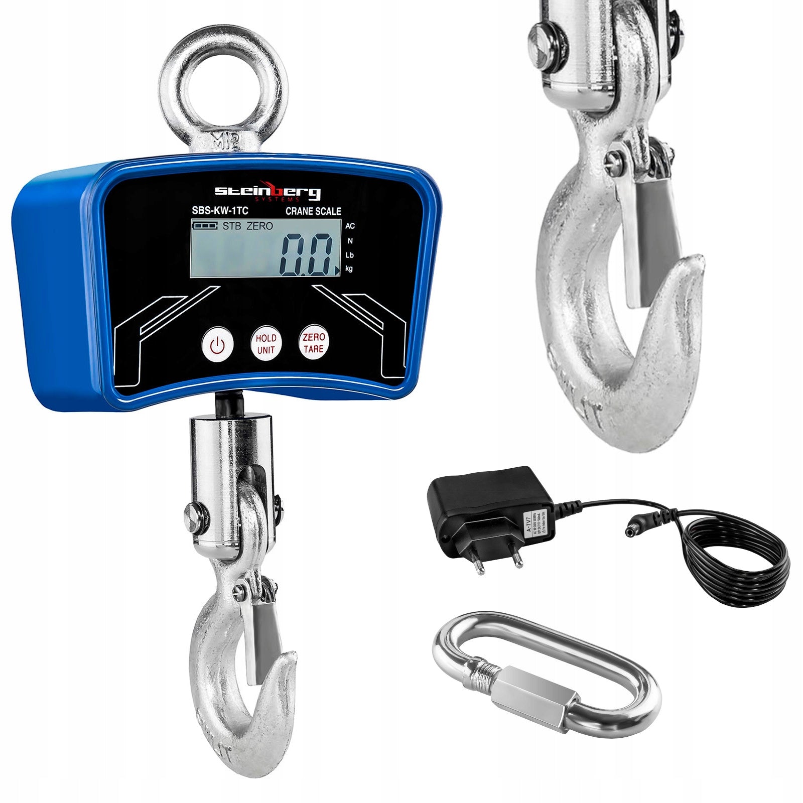 Hook scale up to 1 Tony SBS-KW-1TC with power supply 1000kg / 0,2kg