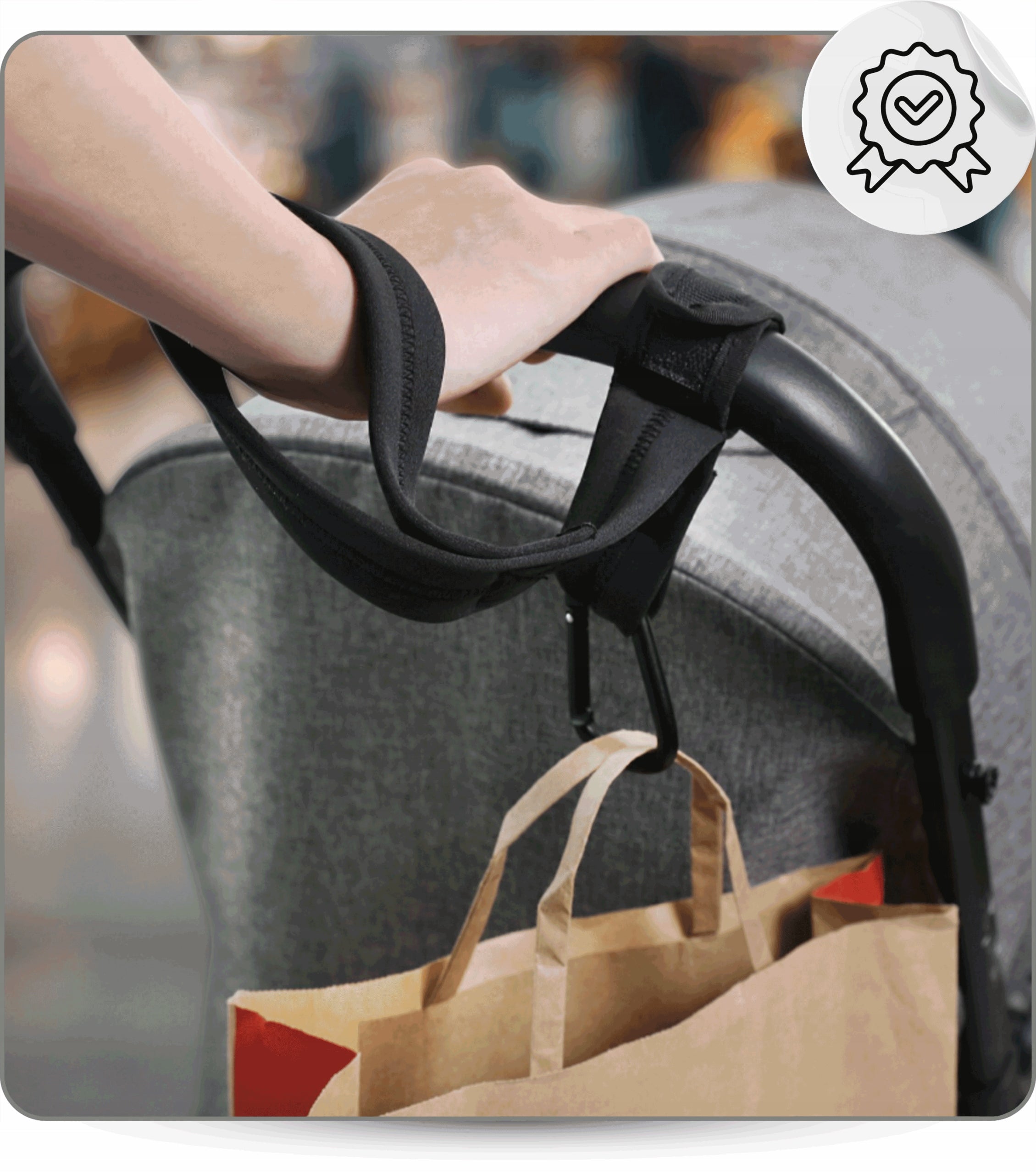 Hooks Trolley Holder for Bag 1 pc Strong Safety Strap JOYBI Packaging status original