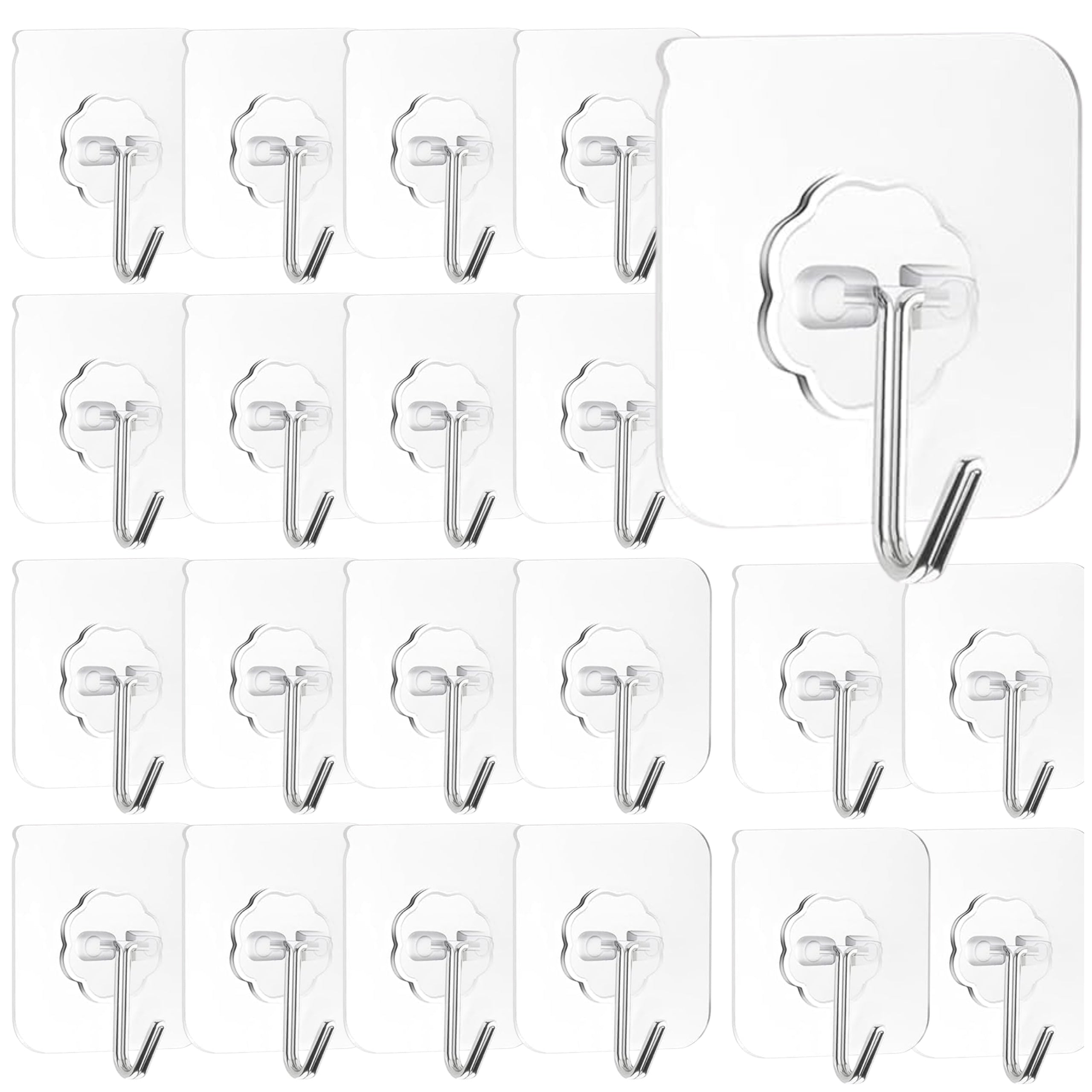Hooks for Hanging Images Decorations and Decorations Set of 30 Self-Adhesive Pcs