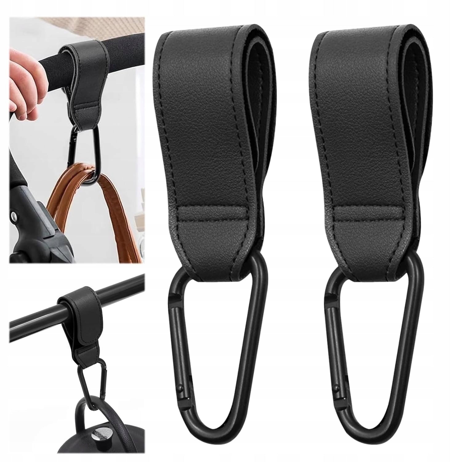 Hooks for trolley – velcro handles, for bags and shopping, practical accessories