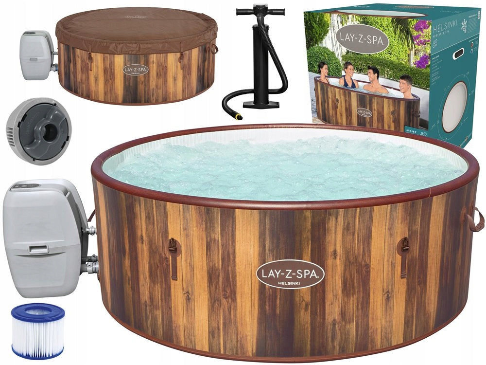 Hot Tub Inflatable Garden Spa Round Helsinki Bestway 60025