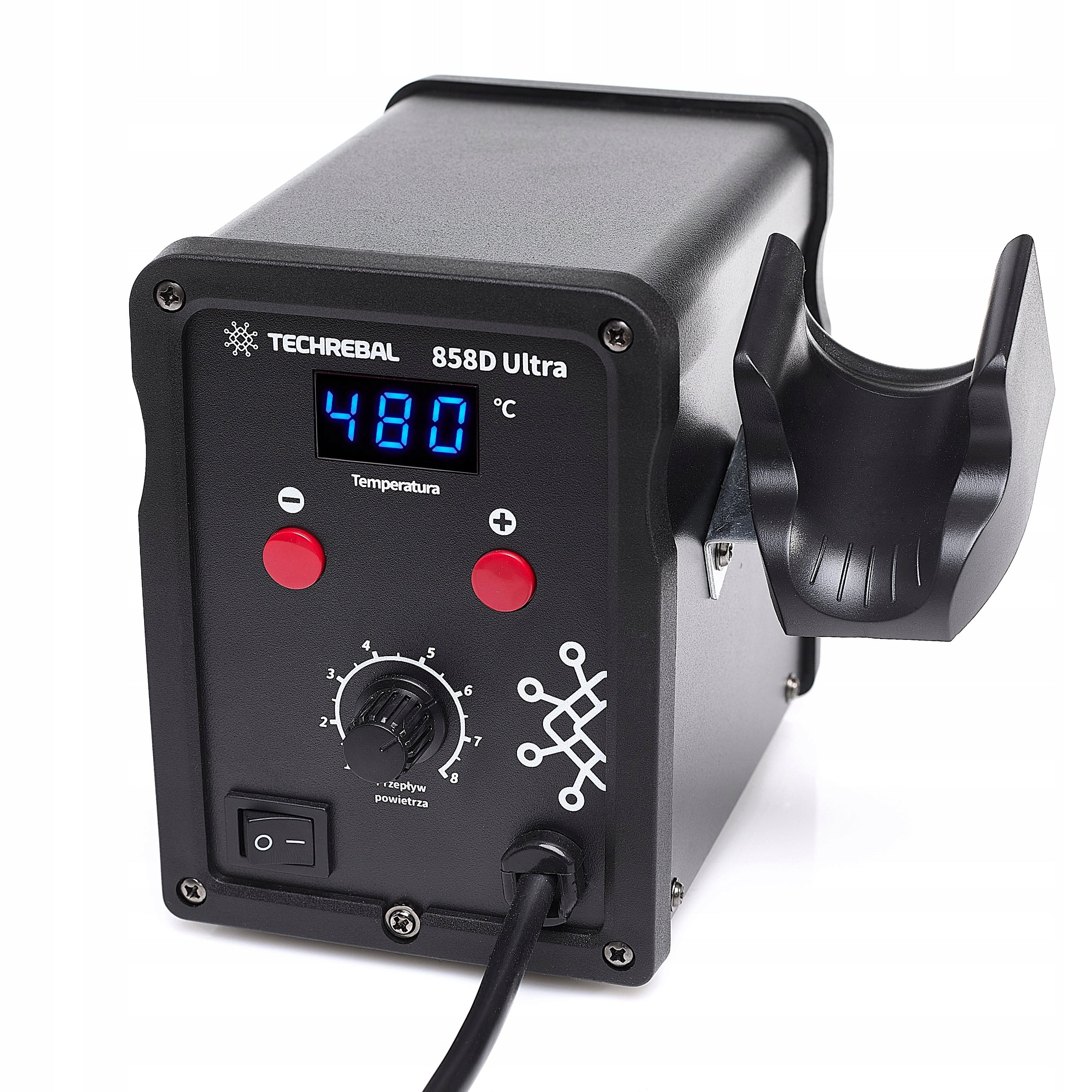 Hot air SOLDERING STATION Plastic welding machine Techrebal 858D Ultra 750W Brand Techrebal