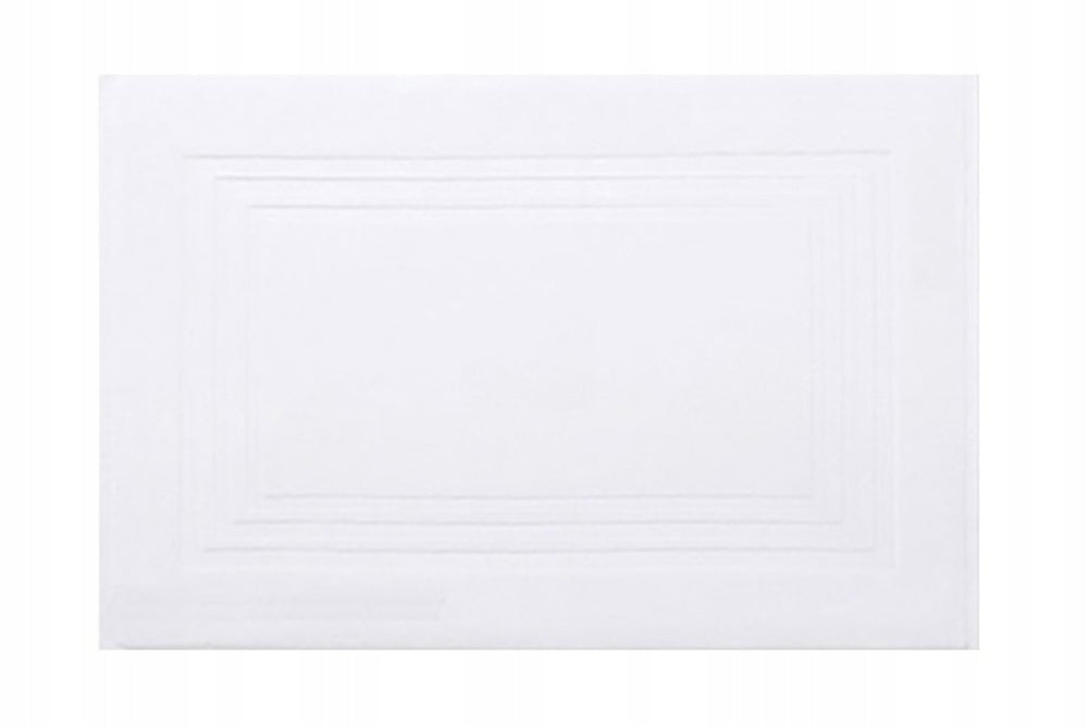 Hotel BATHROOM RUG WHITE TRIPLE FRAME ITALIAN PATTERN 650 GSM 50X70 EAN (GTIN) 5905616221656