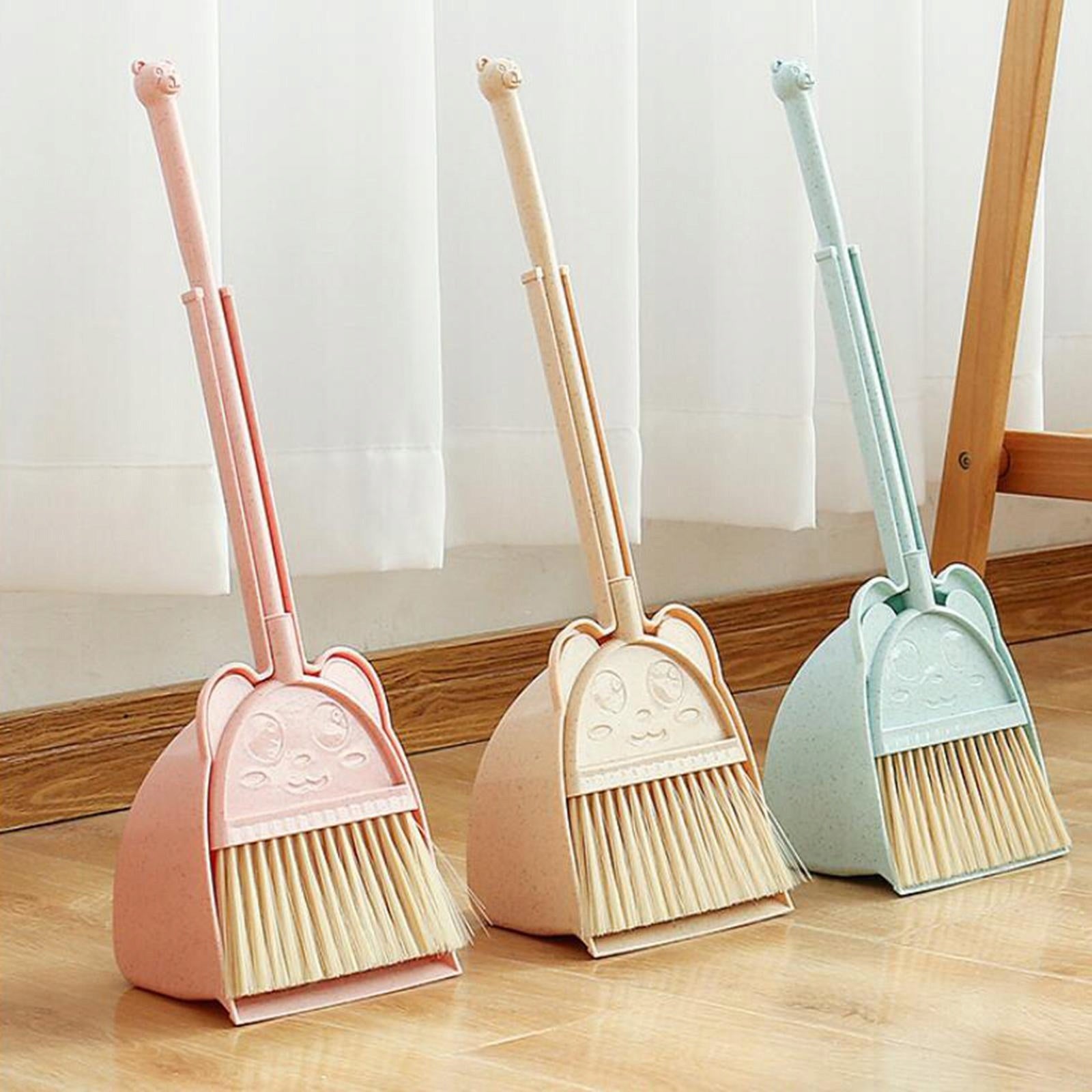 Household Mini Kids Broom And Dustpan Set, Cleaning Sweeping Play Set, pink Brand no brand