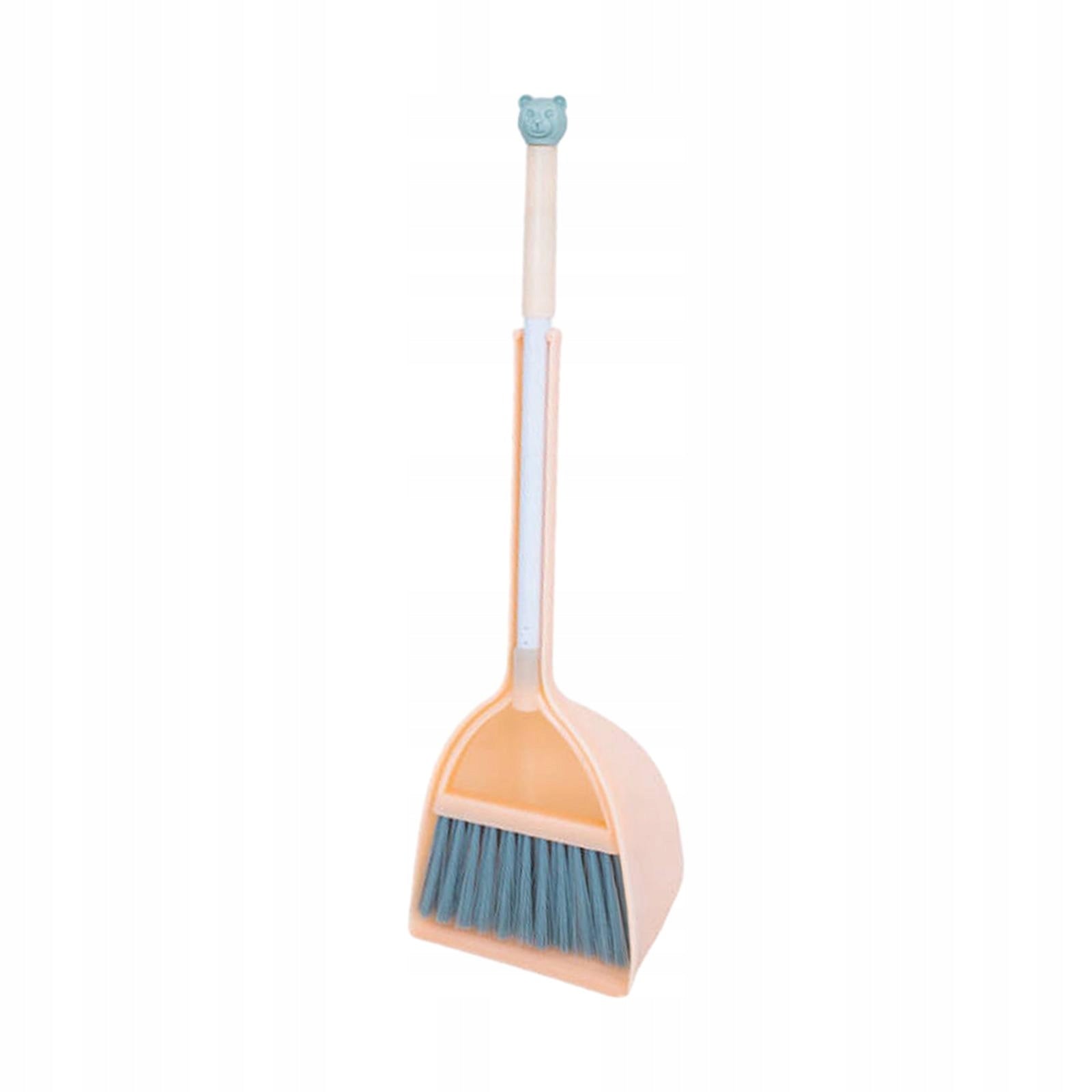 Household Mini Kids Broom and Dustpan Set Toddlers Cleaning Toys Set Orange Packaging status original