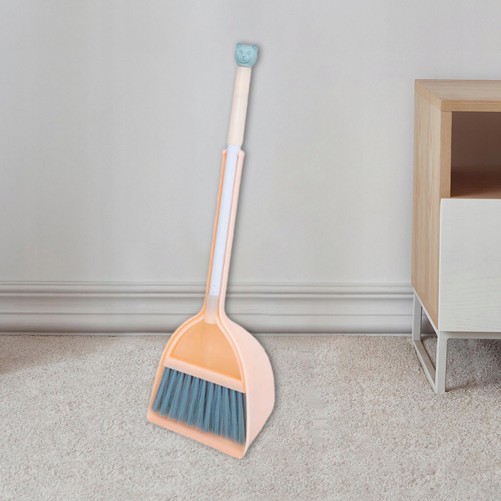 Household Mini Kids Broom and Dustpan Set Toddlers Cleaning Toys Set Orange