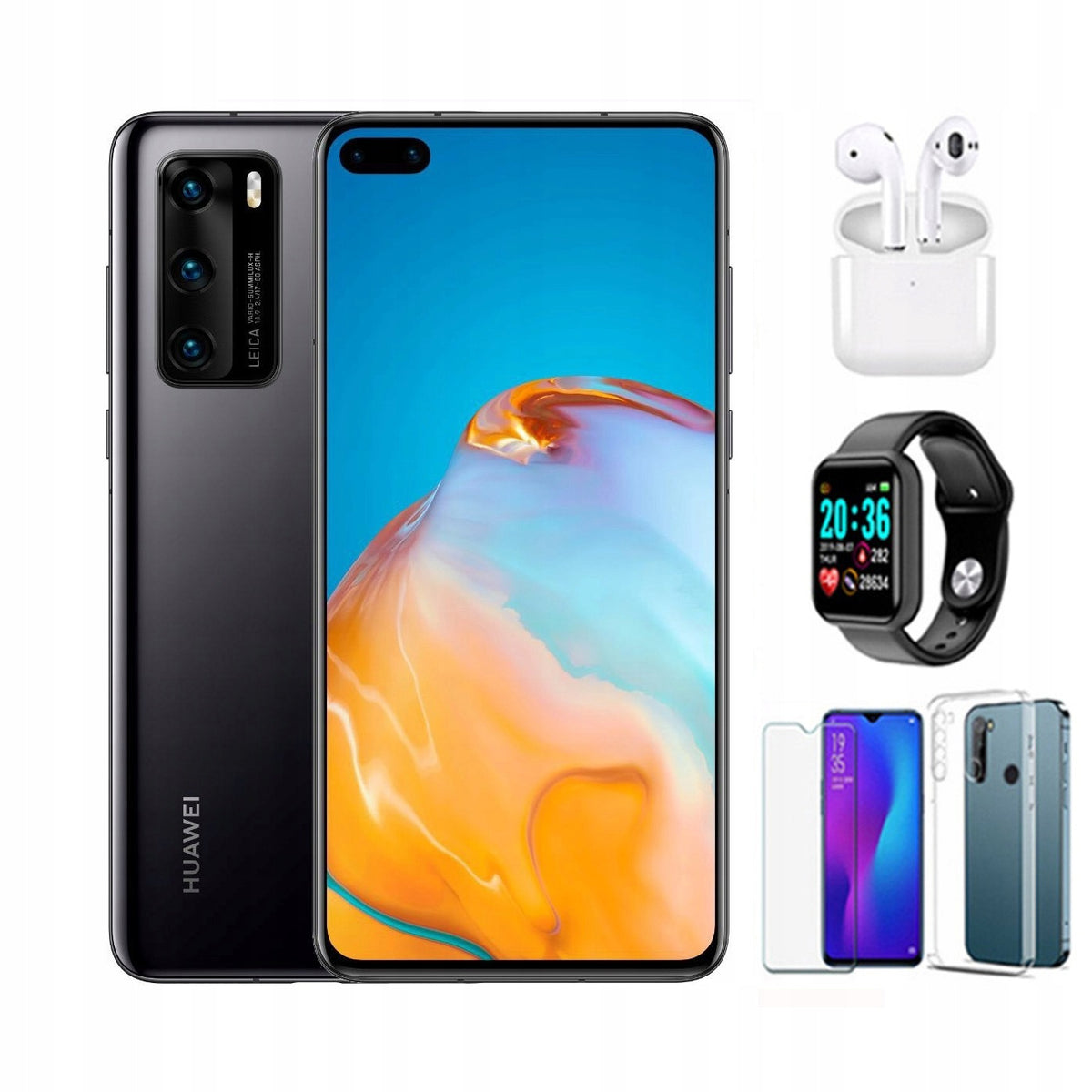 Huawei P40 8 GB / 128 GB 5G black smartphone