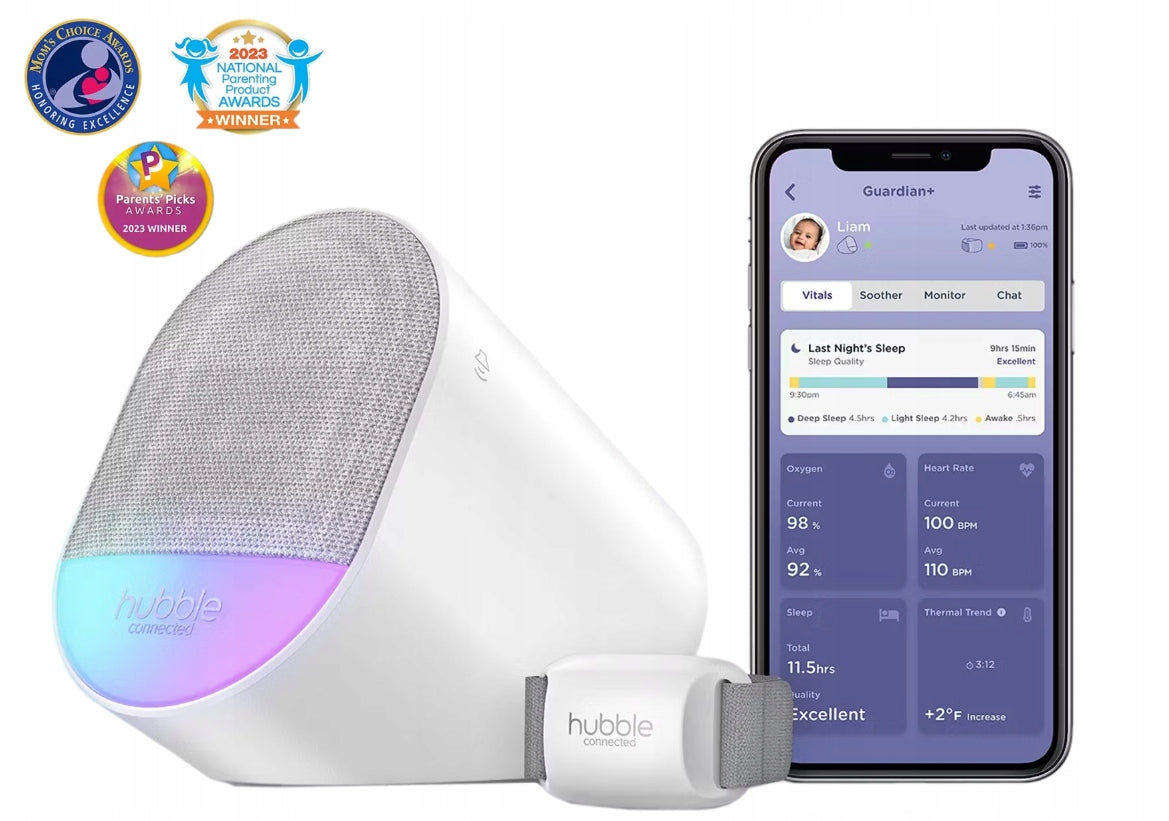 Hubble Connected Breath Monitor White
